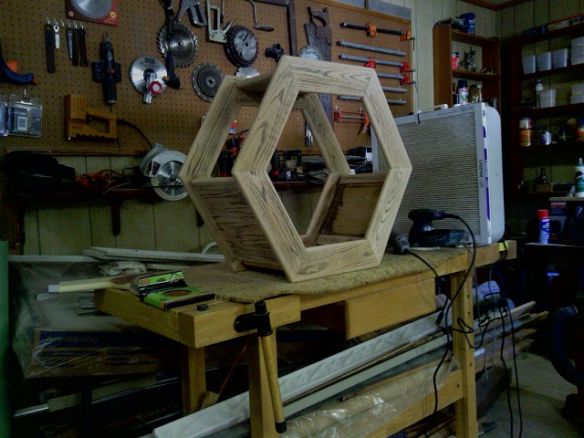 Stained and Sanded