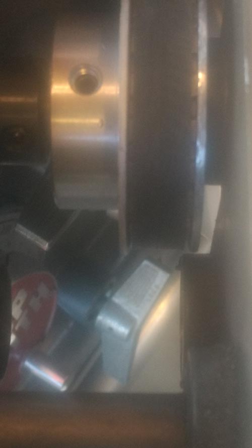 closeup of pulley