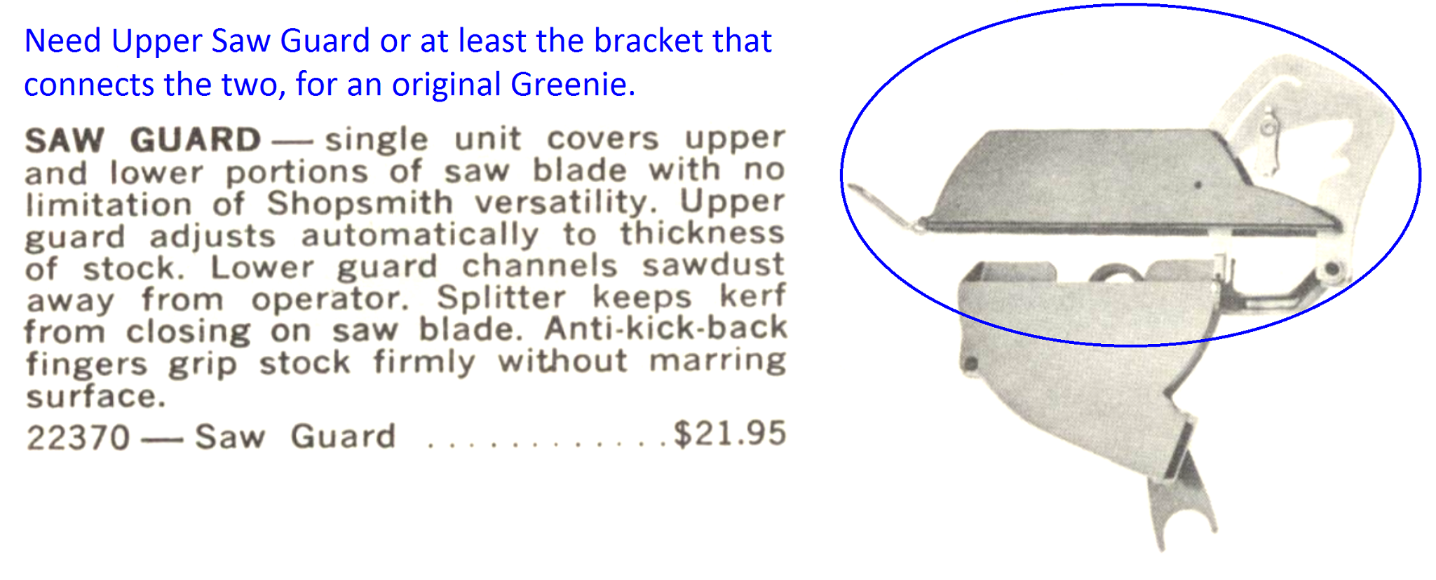 Looking for a Upper Saw Guard for Earliest Greenie.png