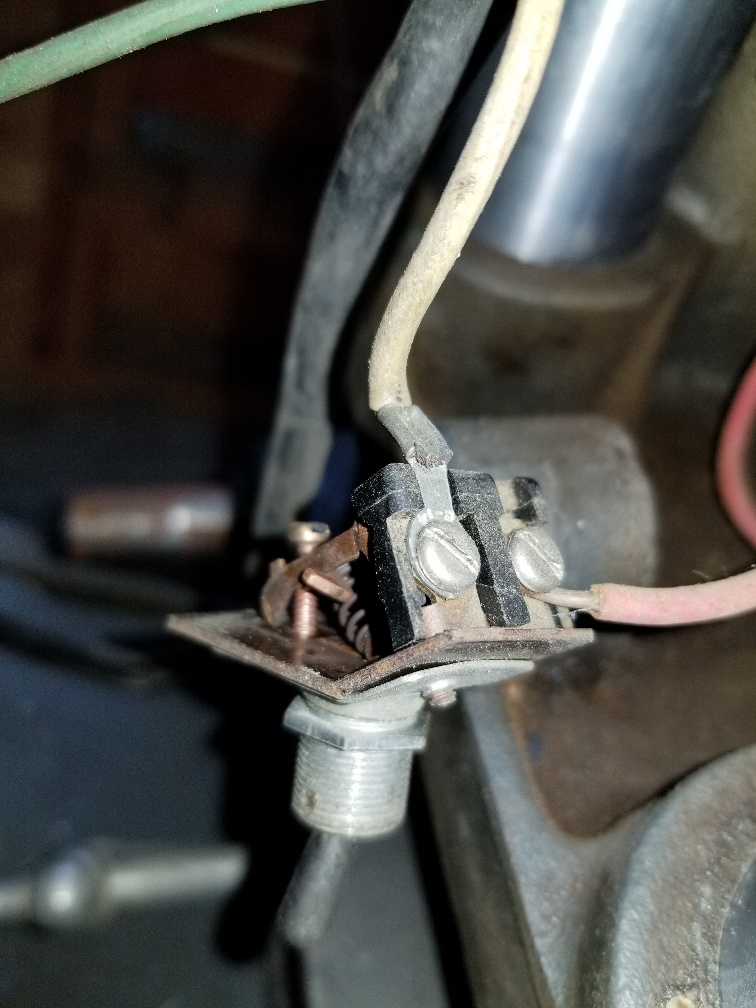 Red wire to the key switch