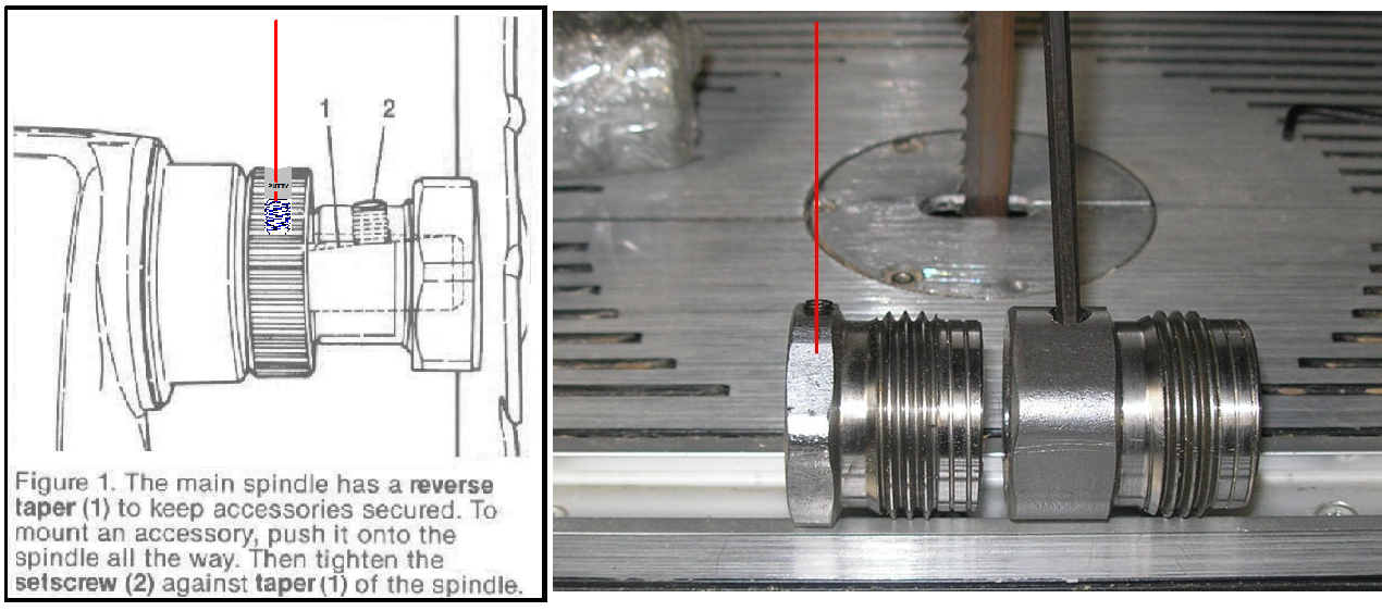 Compare Saw Arbor to Nova Lathe Chuck Adapter.png