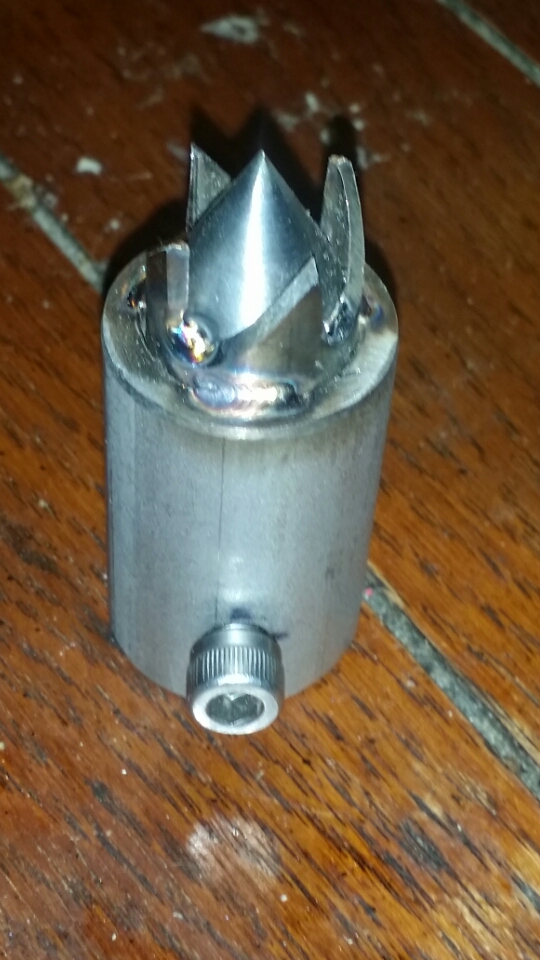 Cleaned it up some and drilled and tapped the hole...