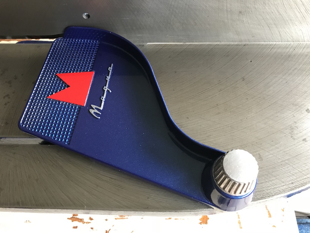 Blade Guard with red &quot;M&quot;.