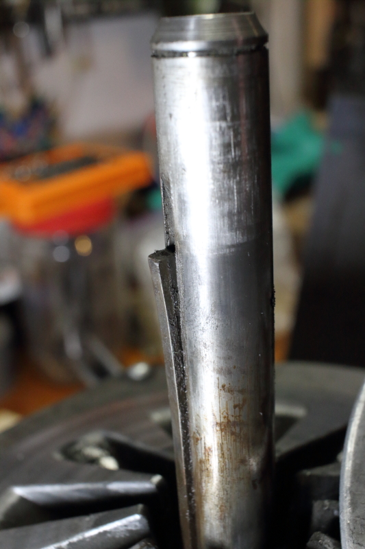 27 - bent motor shaft key