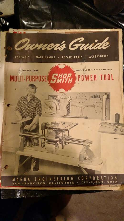 ShopSmith ER Manual