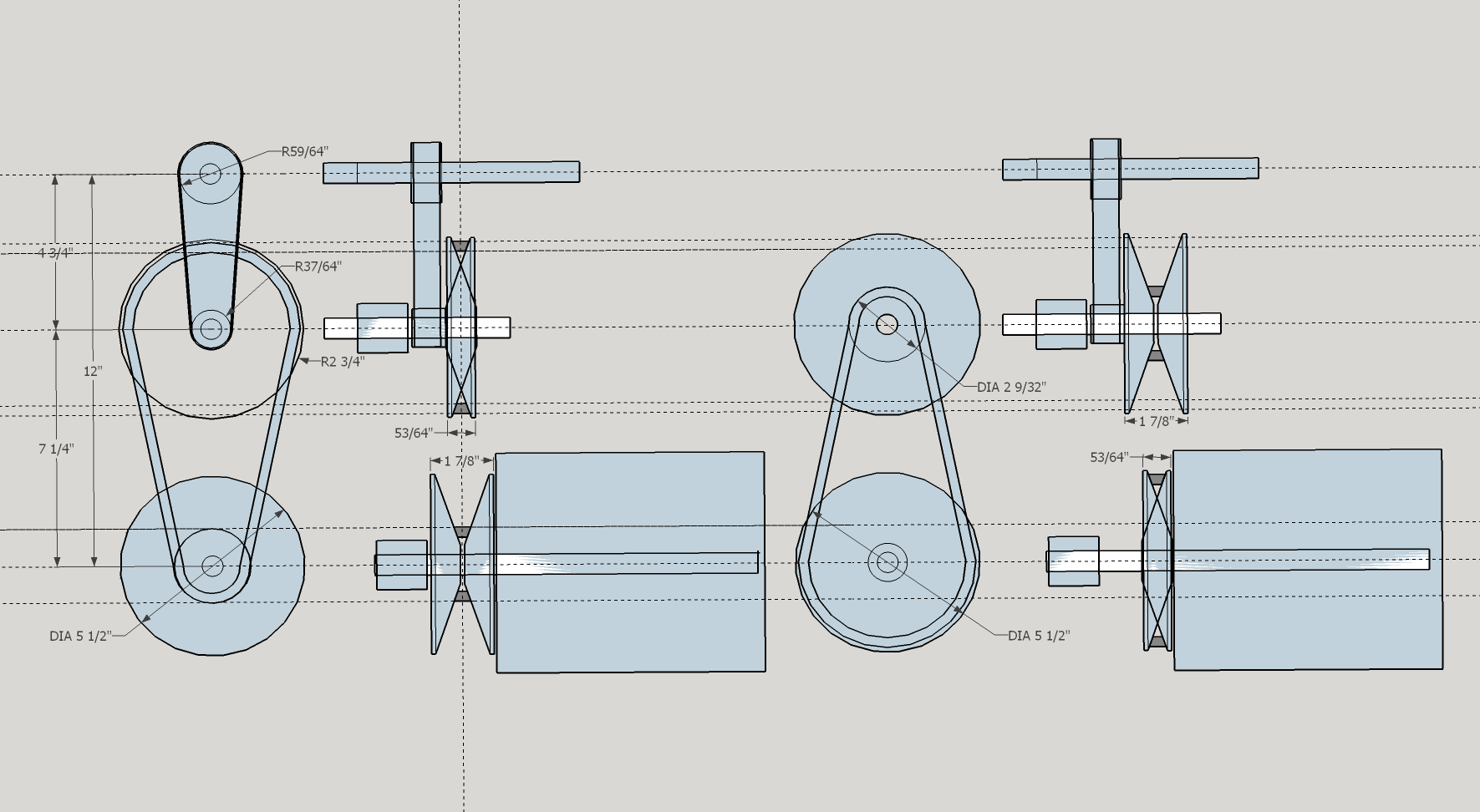 Sheaves, Shaft and Belt.png