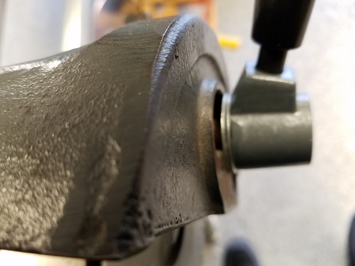 Lock Handle Pushed In (Tilt)