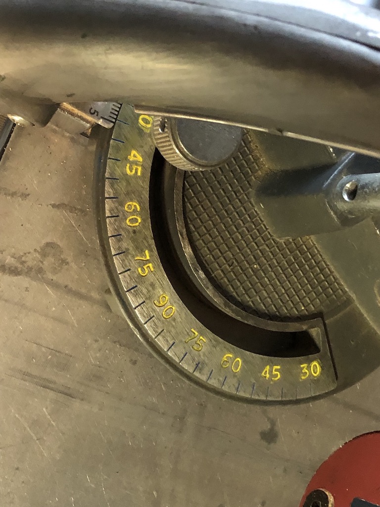 Numbers are yellow and blue for the tick marks