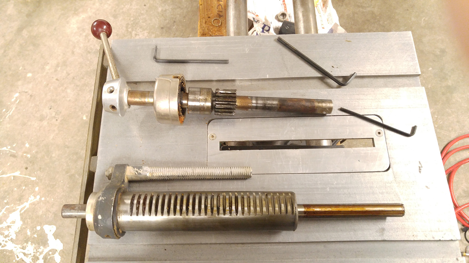 Quill and pinion shaft