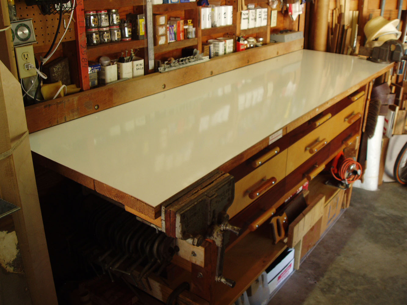 Never been this clean since day new melamine top was installed