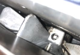 Here is where the set screw was.  I think I will try to add more penetrating oil and leave overnight again.
