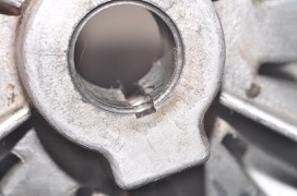 Close-up of fan sheave