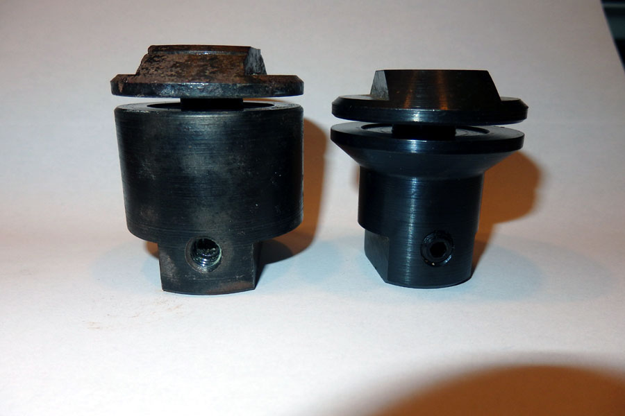 5/8&quot; arbors:  For a 505/510/520 on left vs for a 500 on right