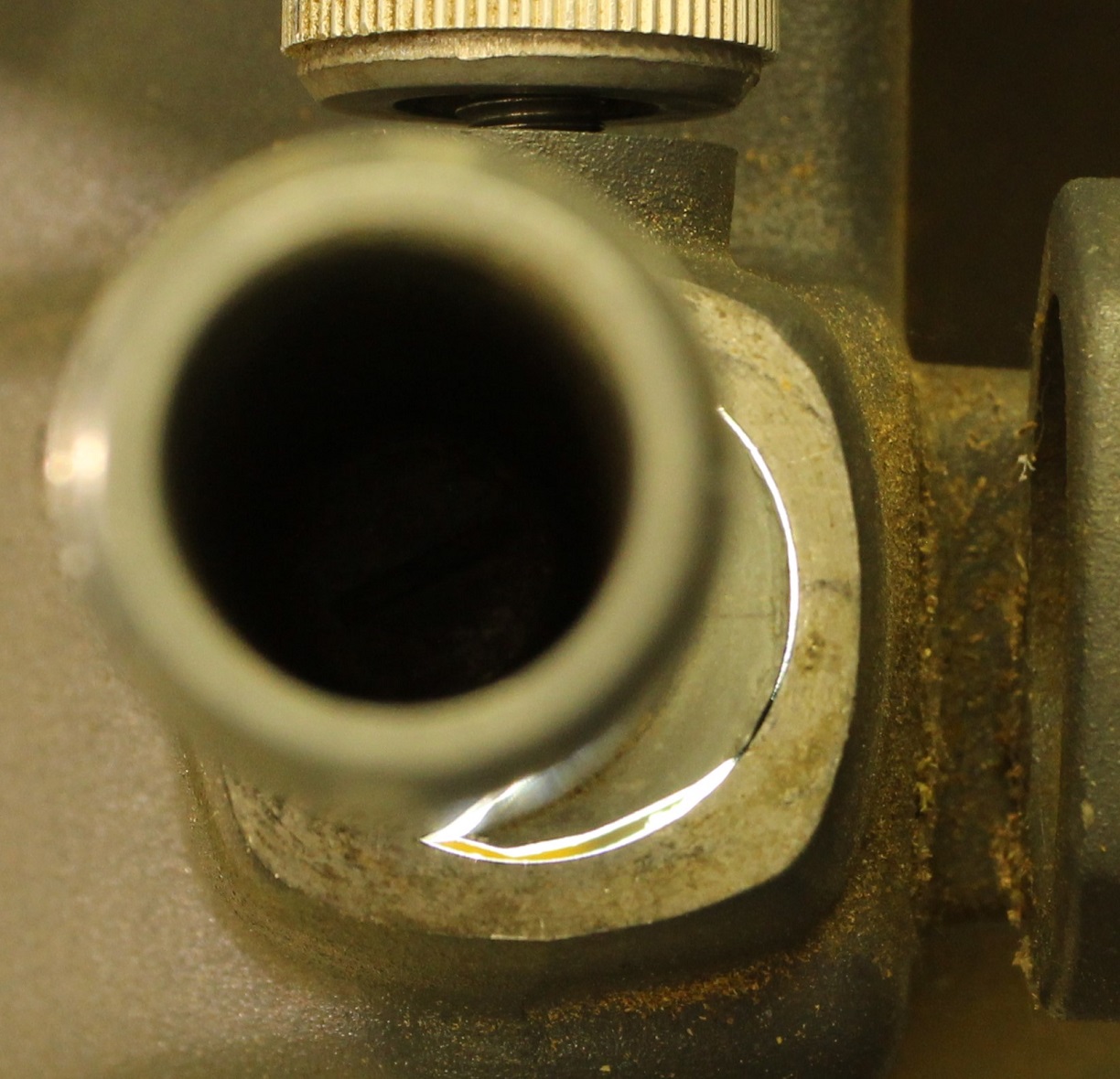 Eccentric modified by material removal