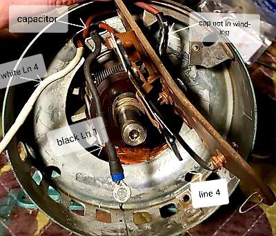 Underside of electrical board