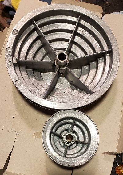 Aluminum pulley wheels