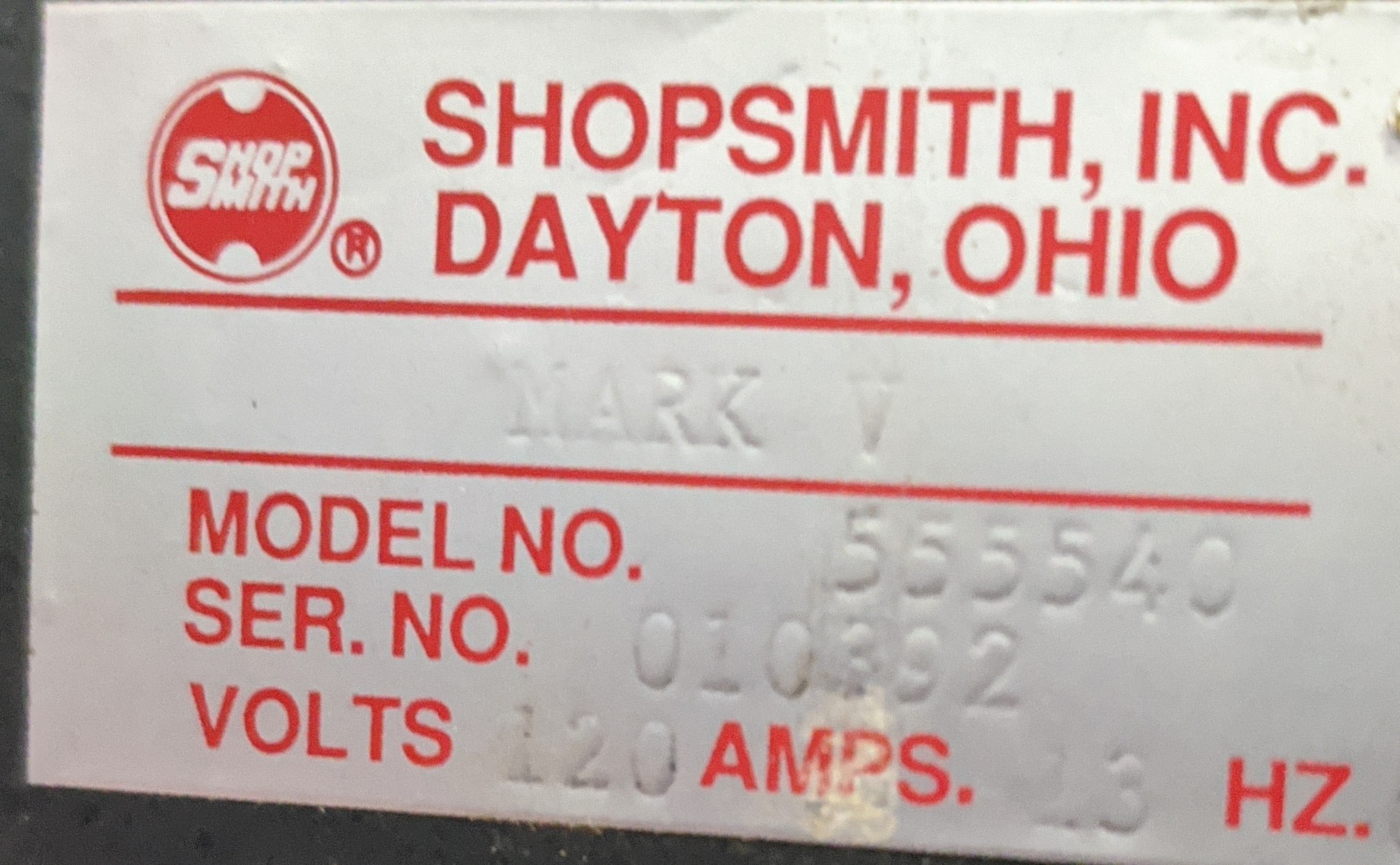 Serial number