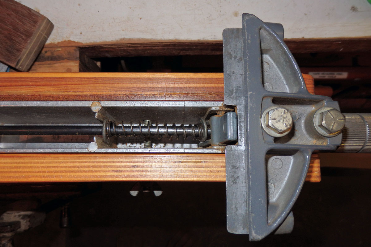 with knob tightened
