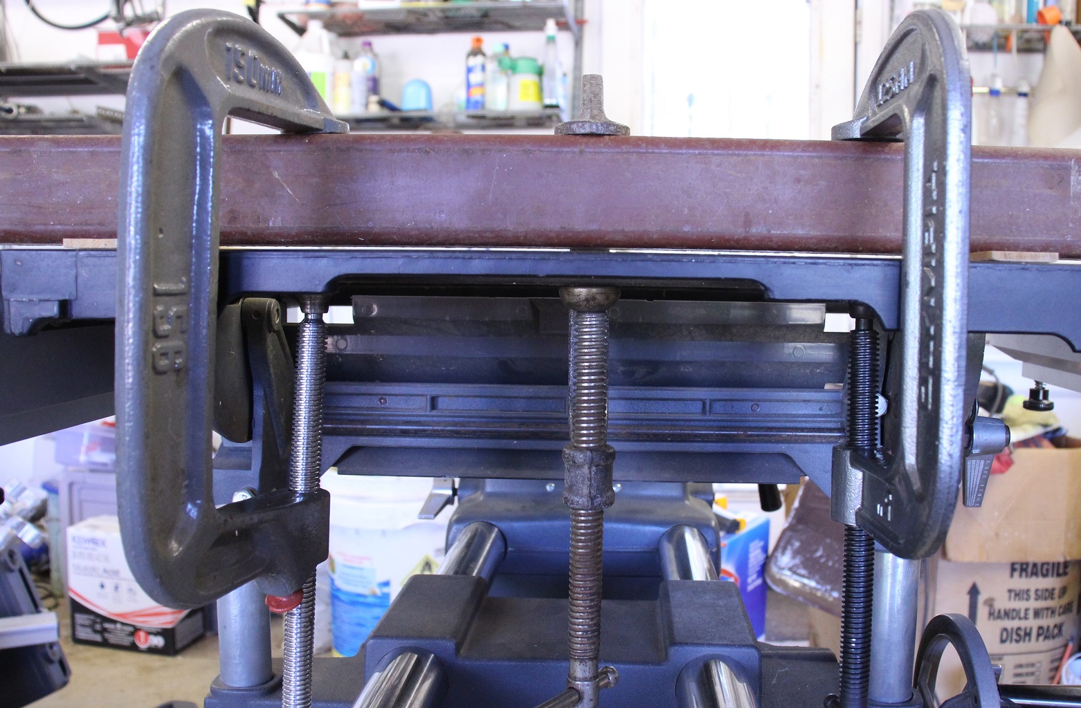 Gap with clamps