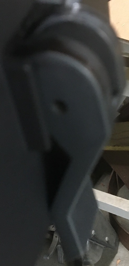 Handle is fully down, fence is not locked