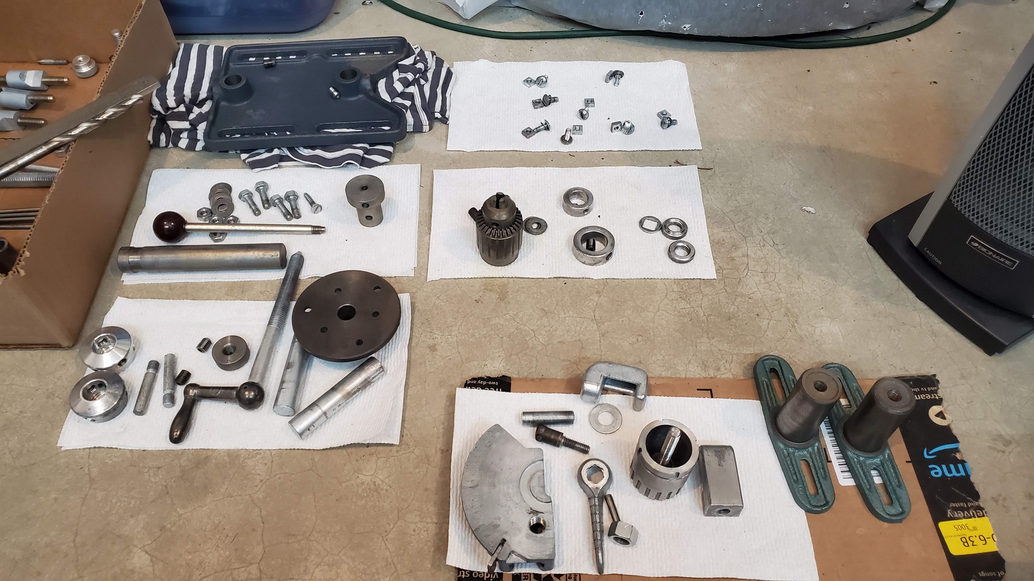 Random cleaned parts