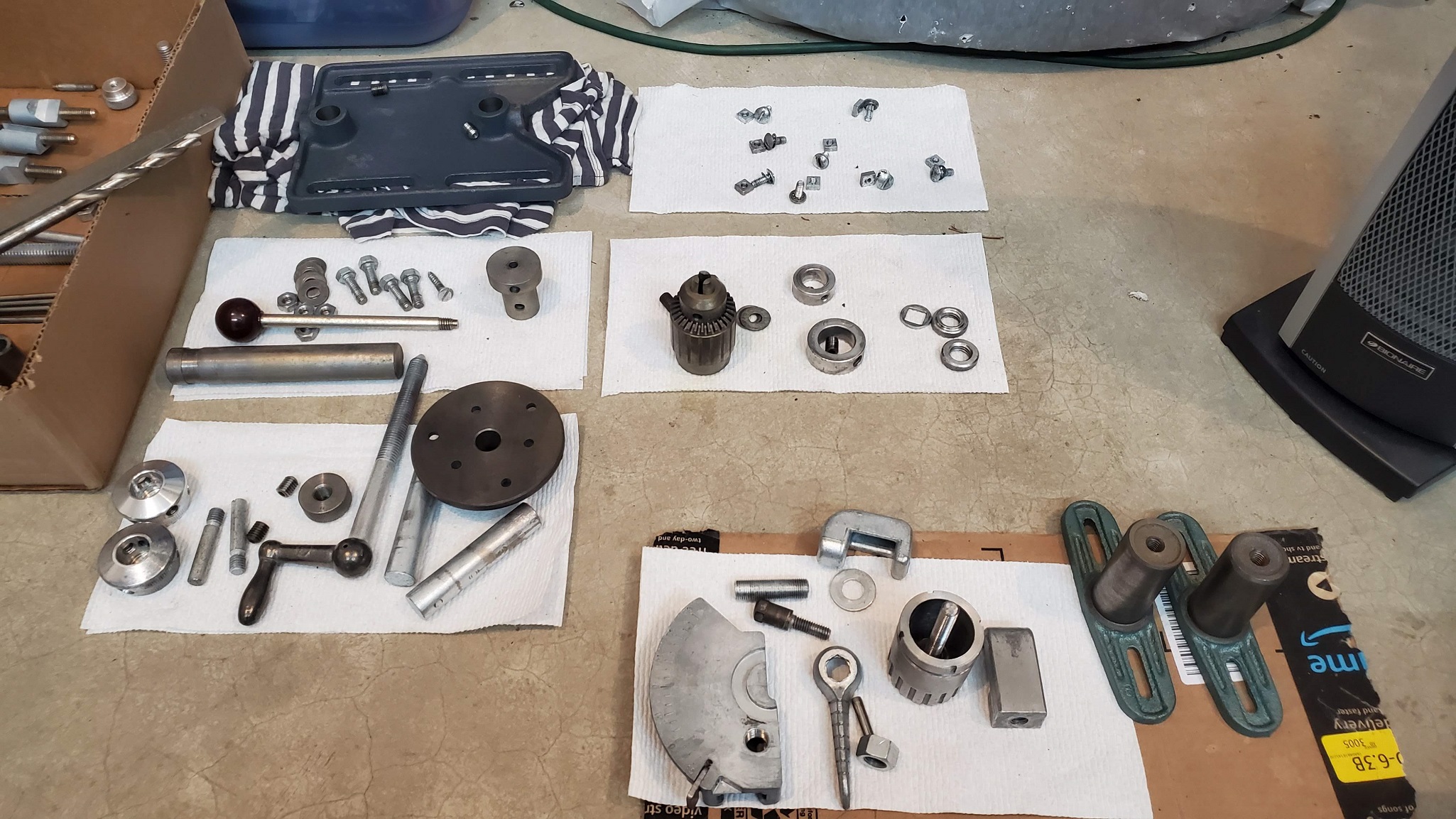 Random cleaned parts