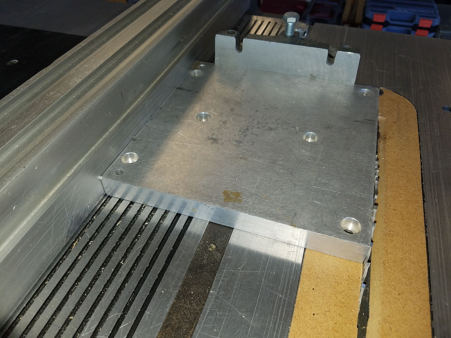My short cut method to check fence, miter gauge and miter slot relationships.