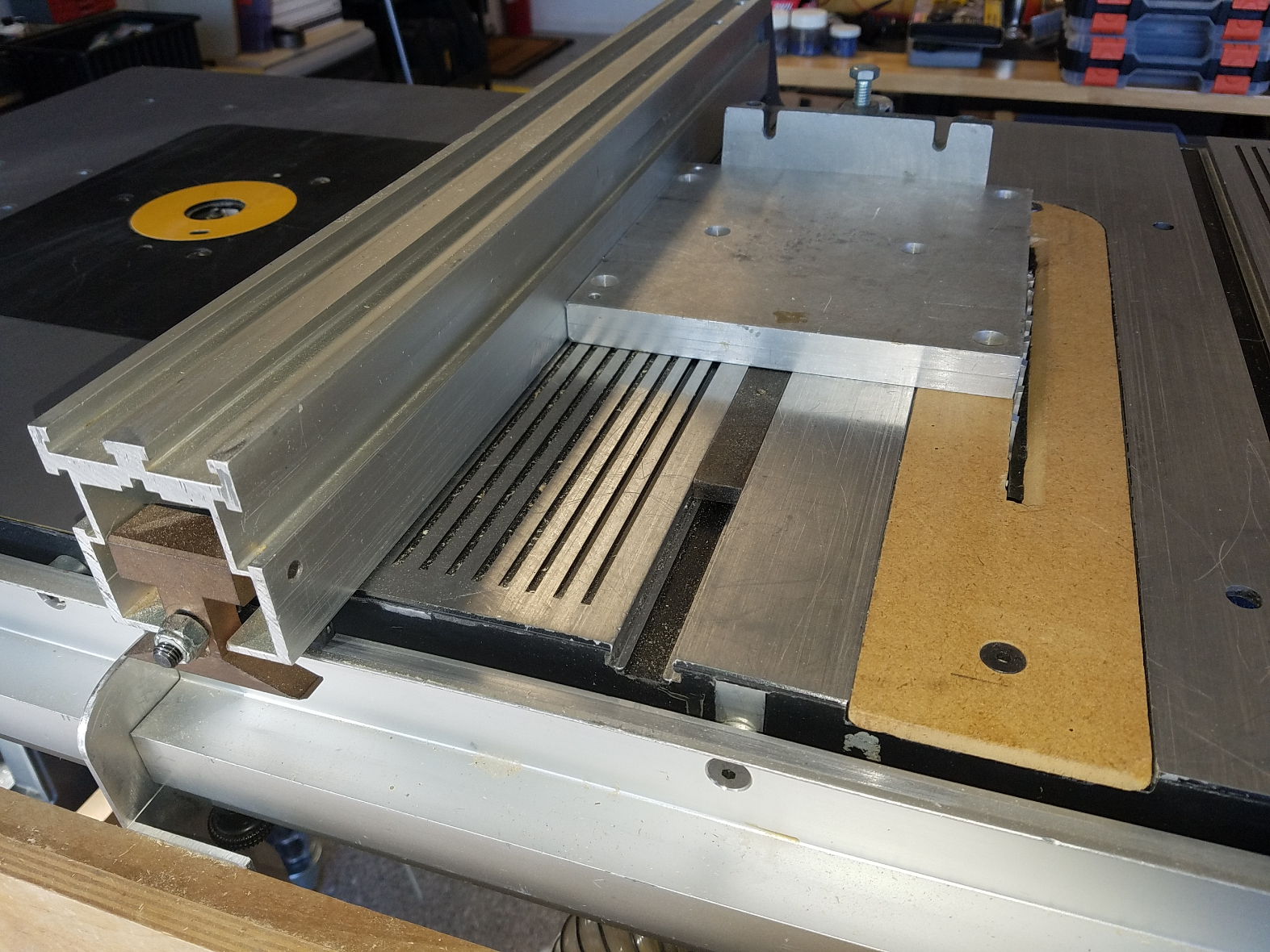My short cut method to check fence, miter gauge and miter slot relationships.