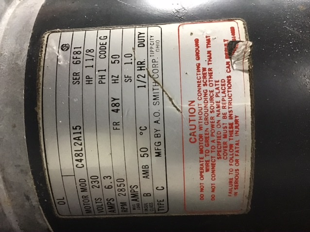 Motor label