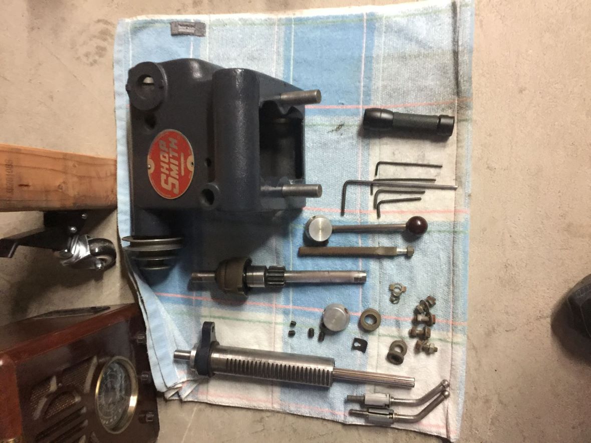 Shopsmith 10-ER in pieces Sept 2020 resized.JPG