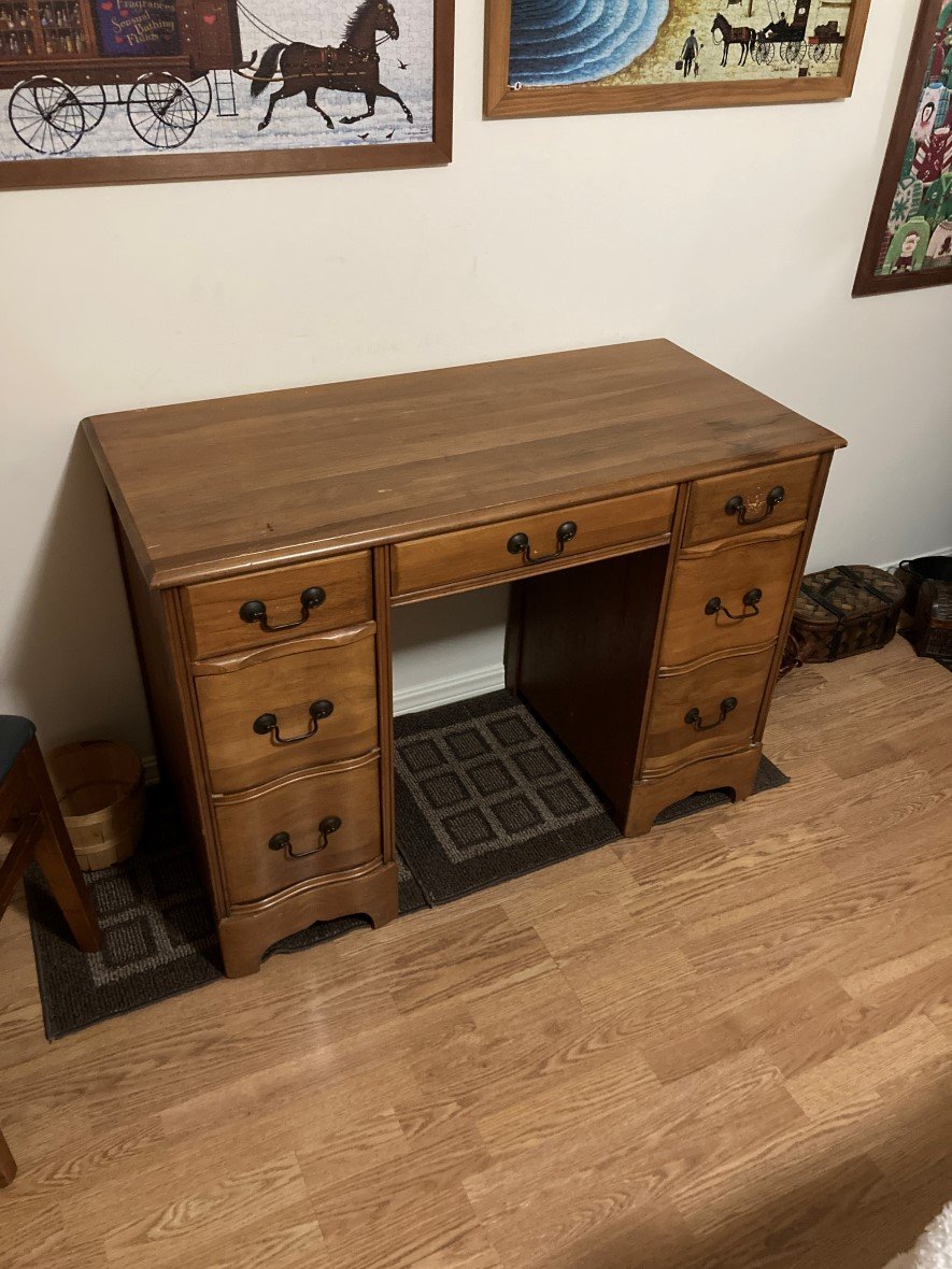 Yard sale desk