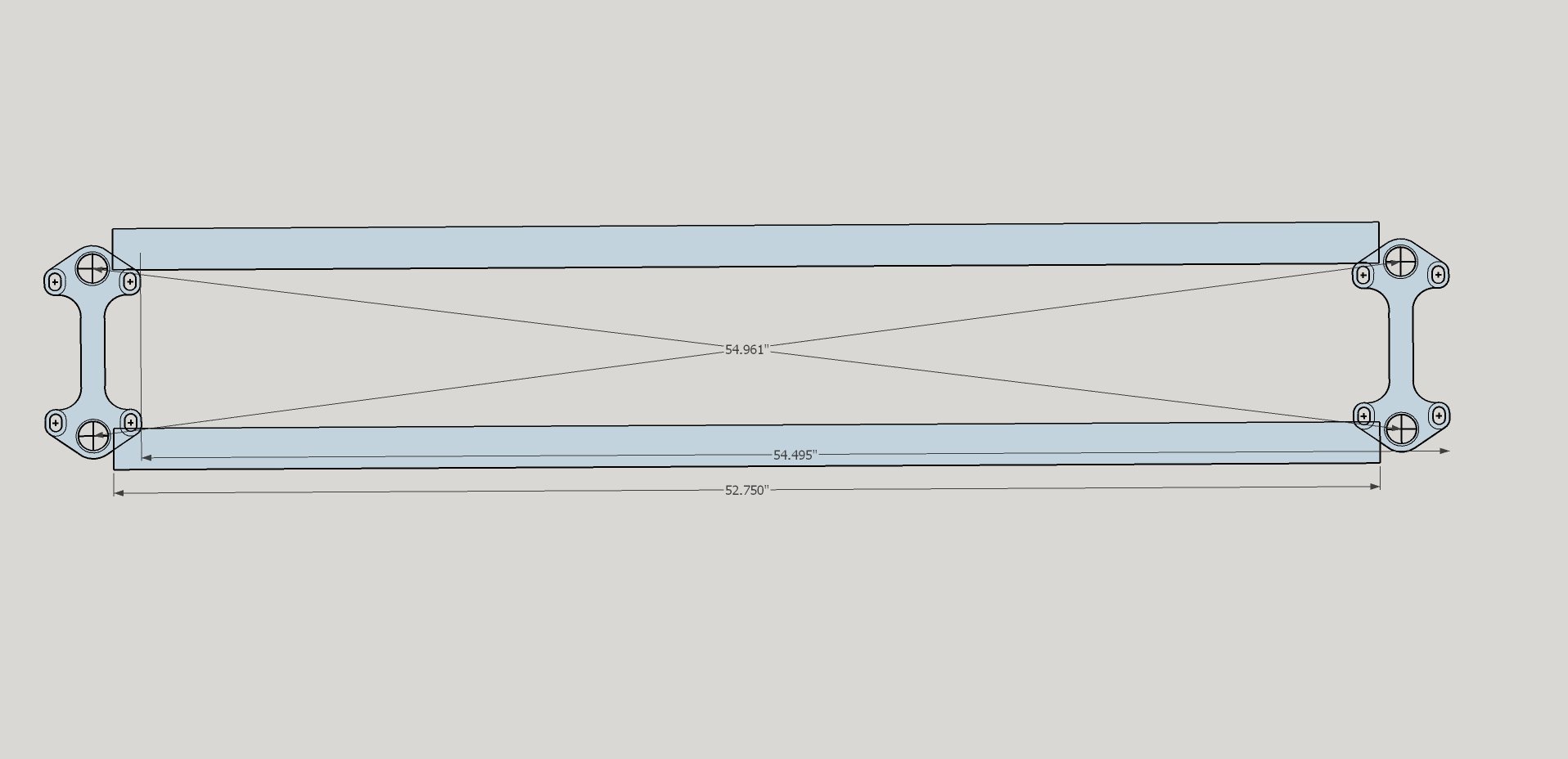 Checking the Extension Table Legs for Square to One Another