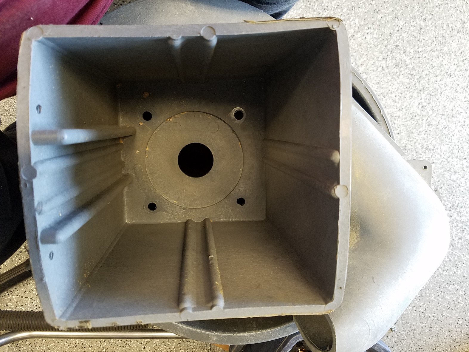The DC3300 Motor Housing and part of the Fan Housing