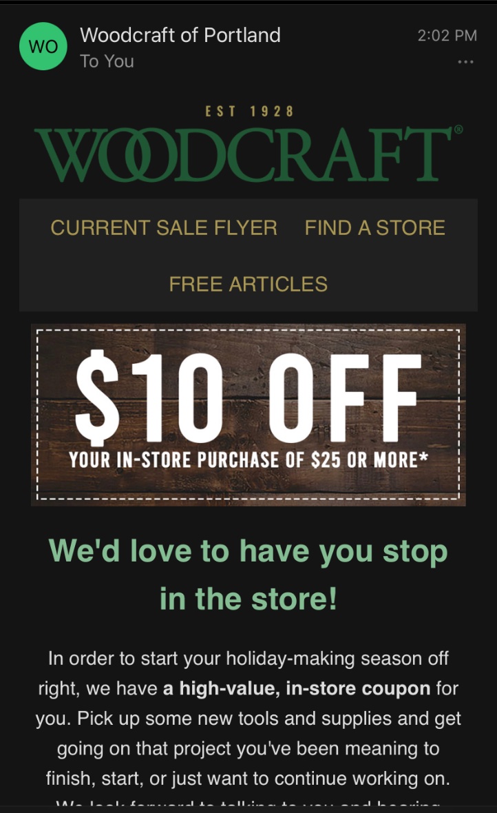 Woodcraft Promo Code 2025 Aurea Etheline