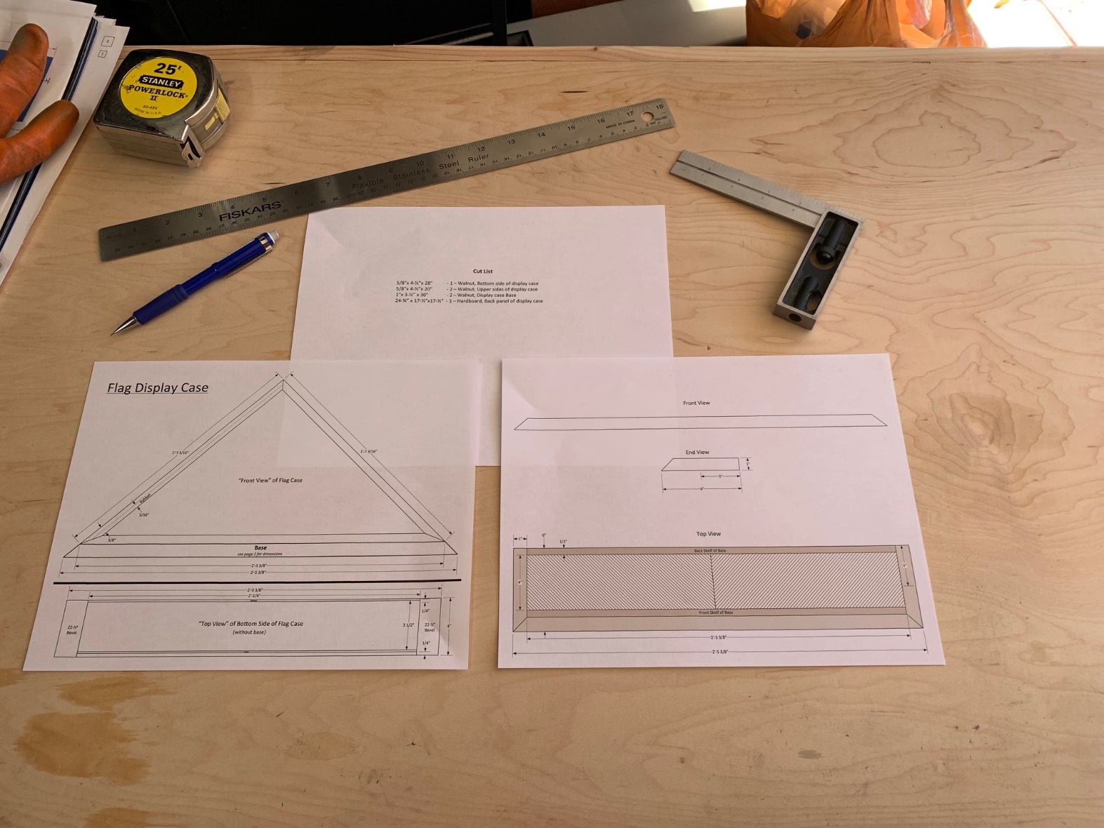 Drawings and cut list for this project.