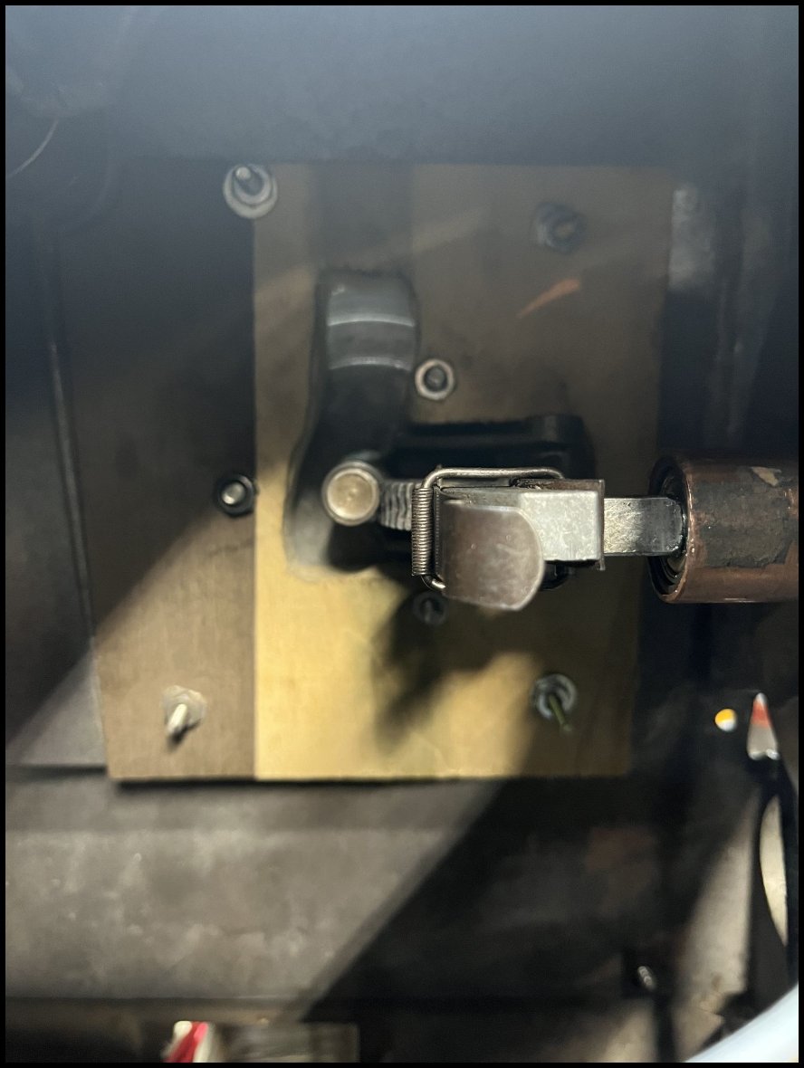 This is the idler shaft bearing extended nub and prior to the aluminum plate install.