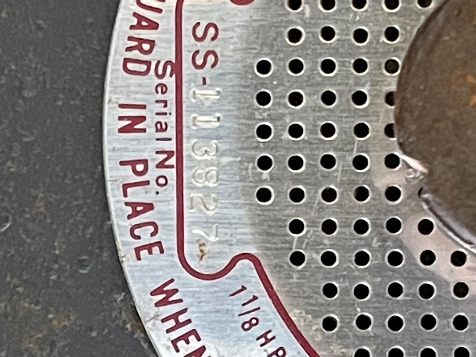 Data plate