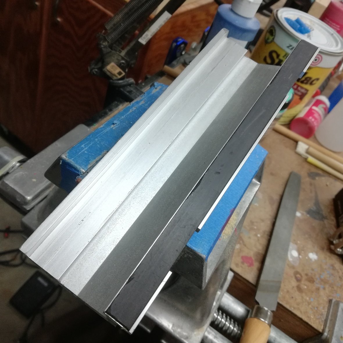 Shopsmith Front Floating Table Rail Old Bent No Magnet and No Place to Put a Magnet