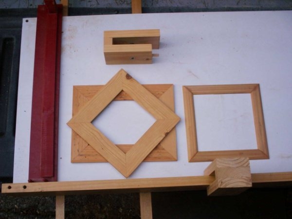 50620492 Underside of Guard and Examples of Mitered cuts using the 45 degree angle on triangle.JPG