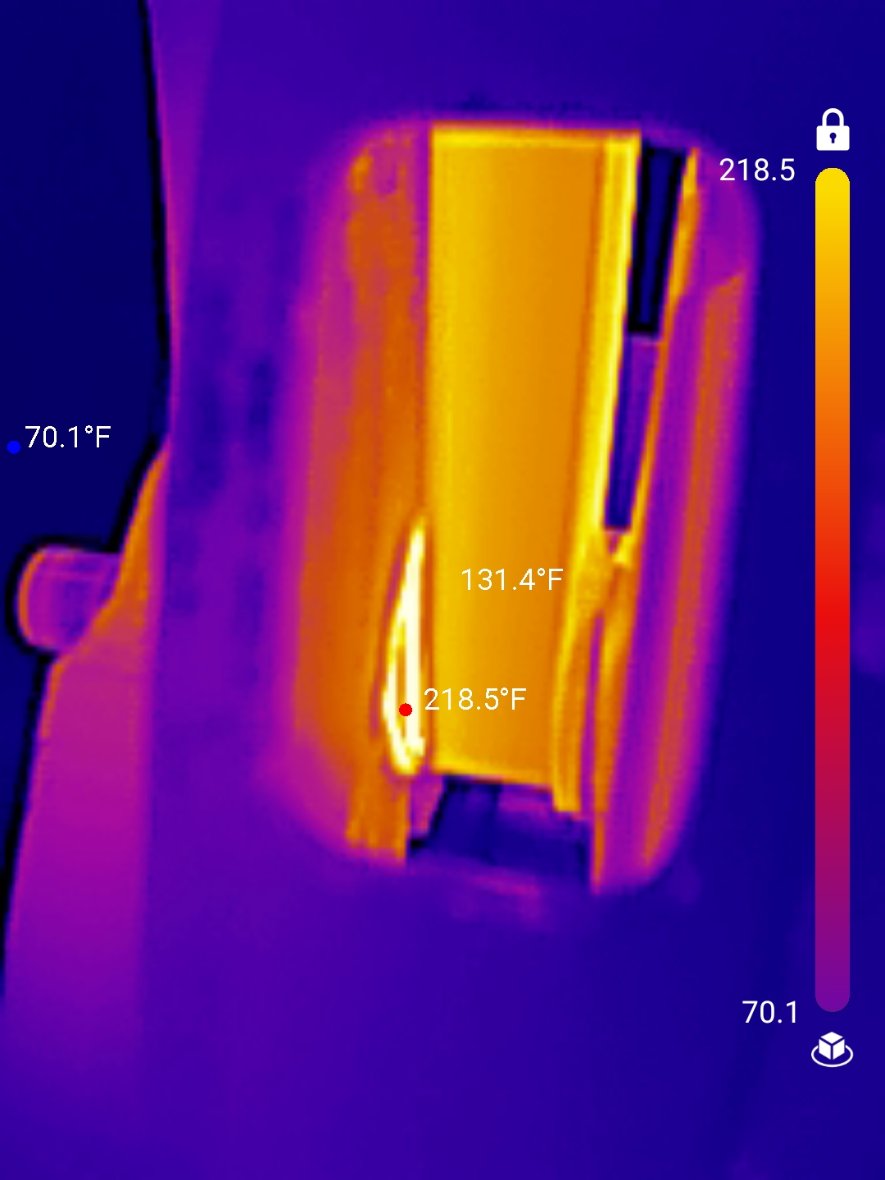 Thermal image of idler and Gilmer