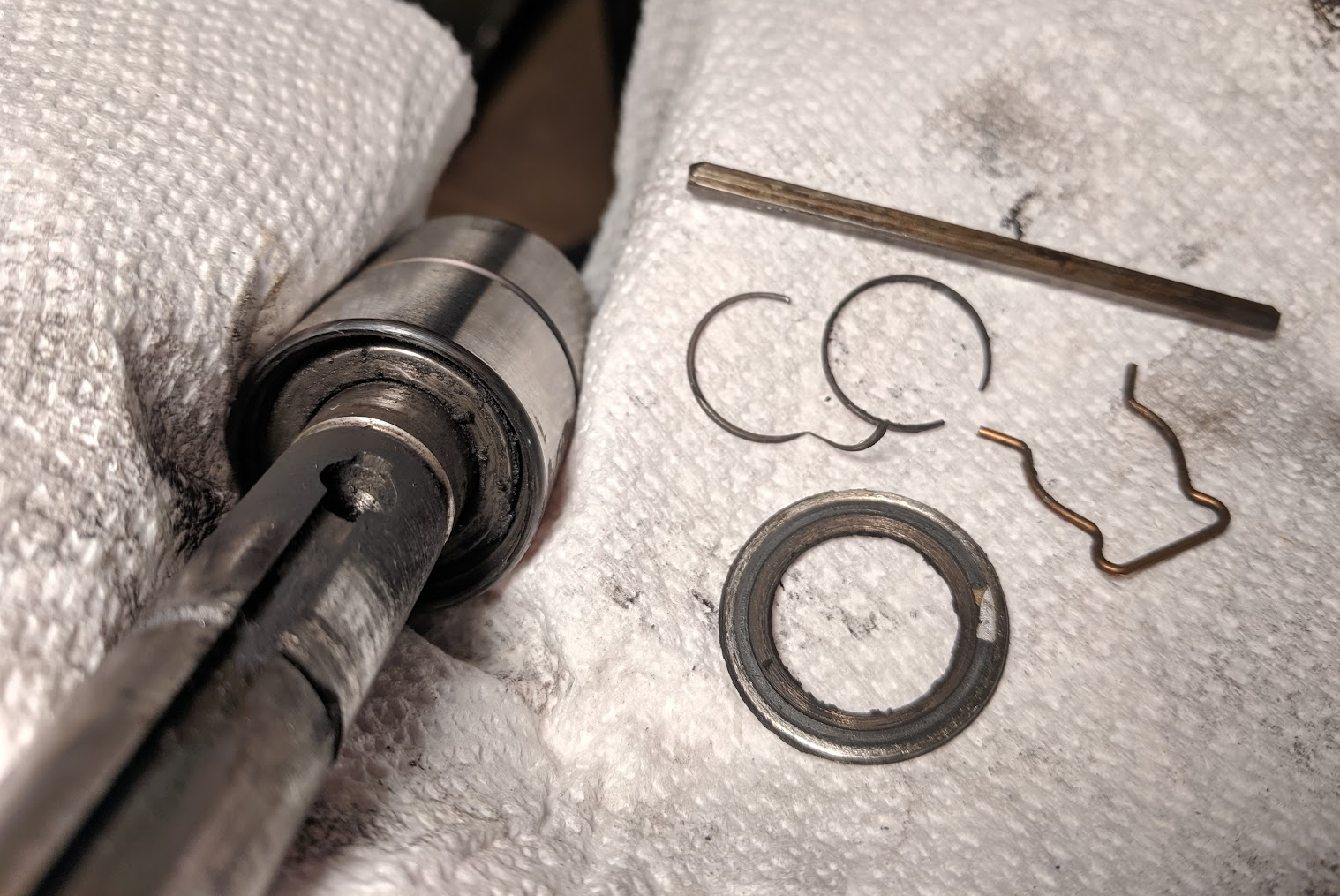 Idler shaft parts