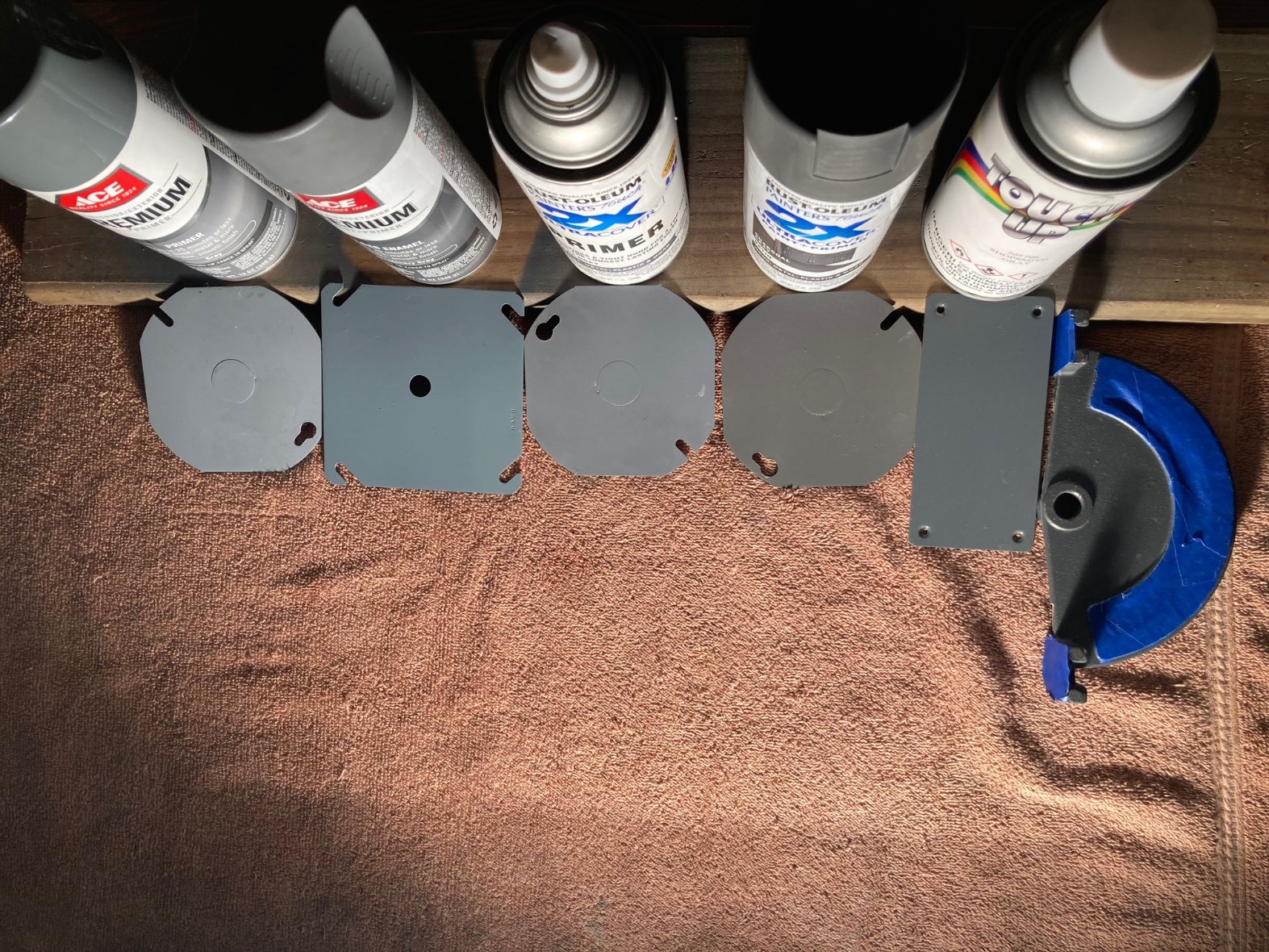 comparison of SS touch-up paint (pre-2001) and original factory part