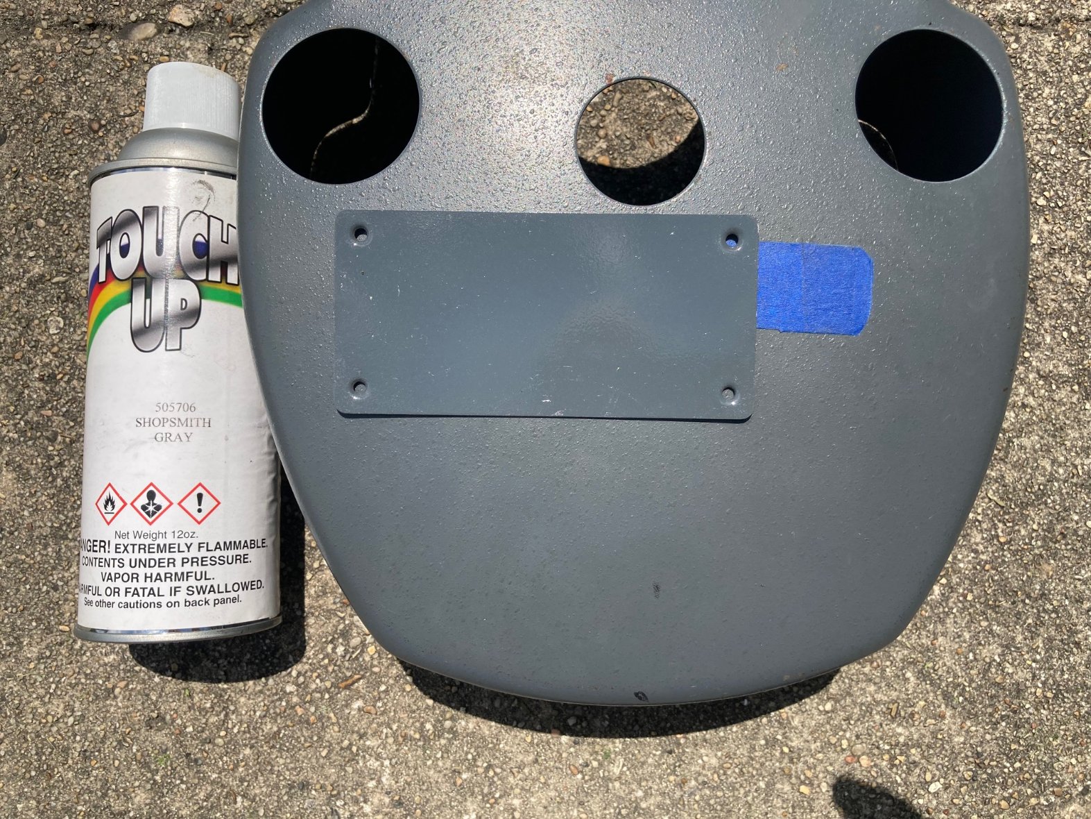 Sample shown next to original factory paint finish