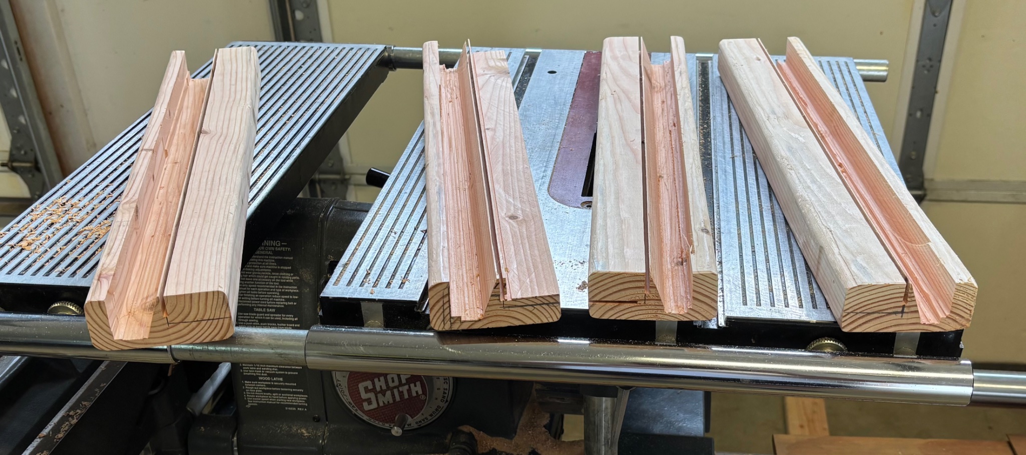 First few cuts completed