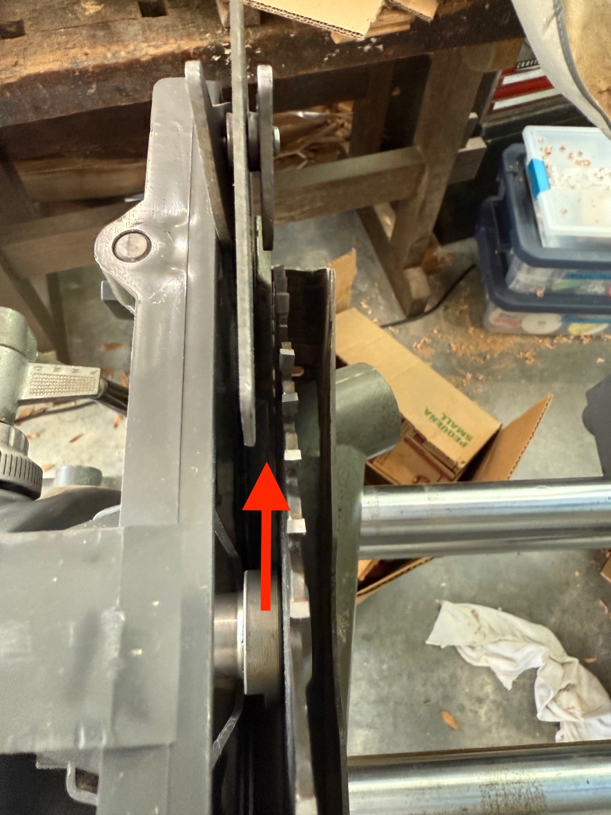 gap between blade and riving knife
