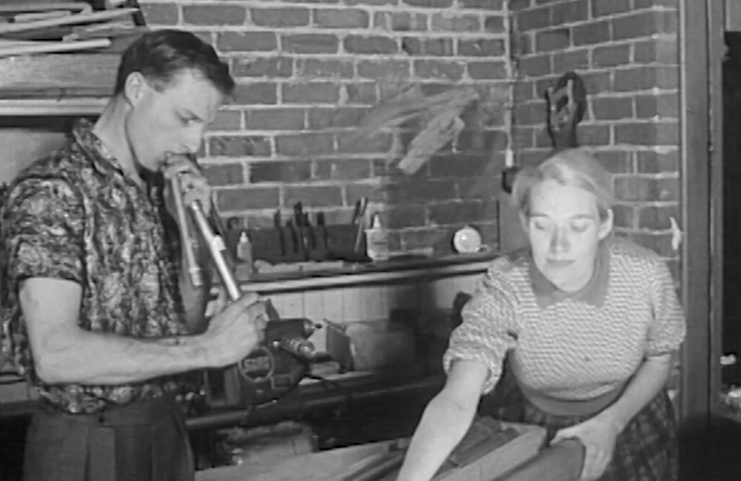 Ron Sharp and Wife with Shopsmith Building an Organ.jpg